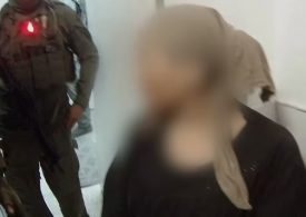 Watch moment Hamas leader Ismail Haniyeh’s sister arrested by armed Israeli cops after ‘praising October 7 massacre’