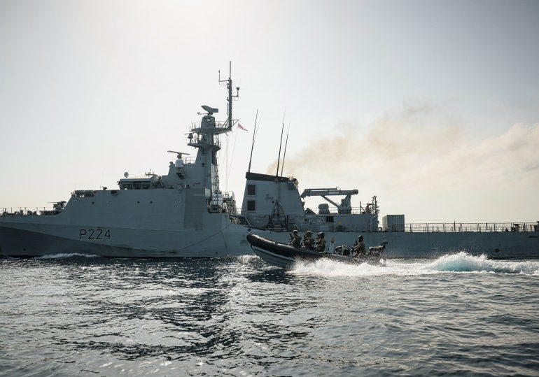 Dramatic pics show Brit warship HMS Trent seizing £17m worth of drugs from speedboat smugglers in major Caribbean busts