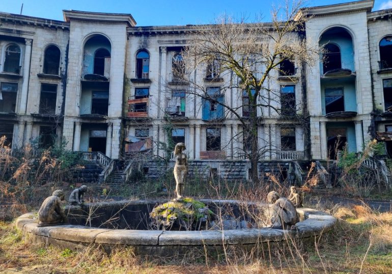 Stalin’s spa resort once dubbed ‘Riviera of Soviet Union’ left to crumble for decades…but it may be brought back to life