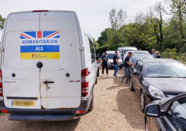 Huge boost to Ukraine as convoy of 20 vehicles scrapped under London’s Ulez scheme arrive to bolster war effort