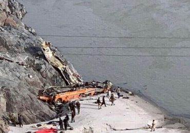 At least 20 dead and 21 injured in horror crash after bus plunges into a rocky ravine in Pakistan