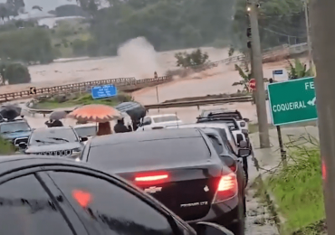 Heart-stopping moment bridge is wiped out in ‘apocalyptic’ Brazil floods & roads turn to rivers killing 32