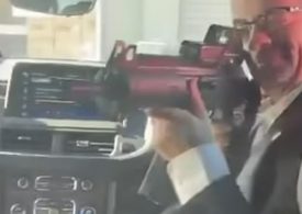 Watch horror moment British ambassador to Mexico points an ASSAULT RIFLE at terrified staff member before getting sacked