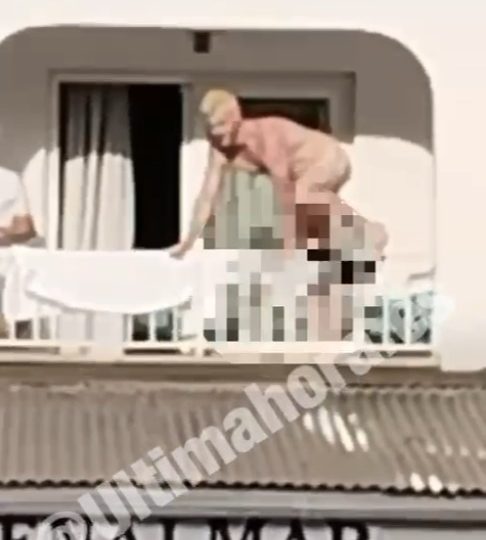 Holiday warning over ‘naked balconing’ trend plaguing tourist hotspot after shock vid shows boozy reveller stripping off