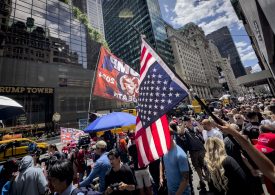 Upside-Down American Flag Reappears as a Right-Wing Protest Symbol After Trump Verdict