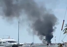 Brit couple, 33 & 40, suffer second-degree burns in horror boat explosion sparking inferno at Majorca port