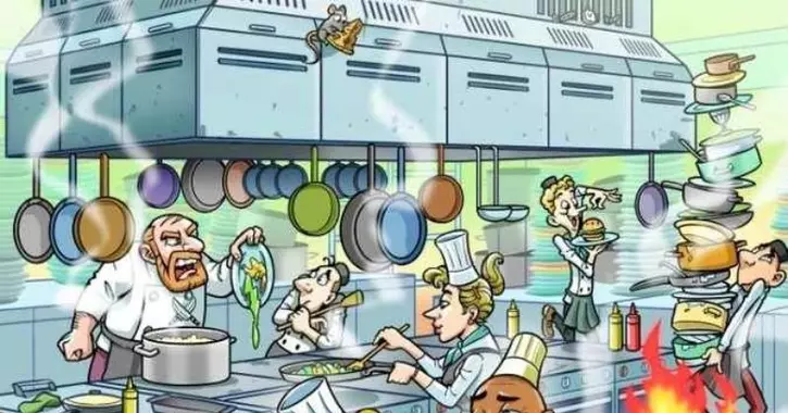 Everyone can see the busy kitchen – but you have 20/20 vision & a high IQ if you spot the lost watch in 12 seconds