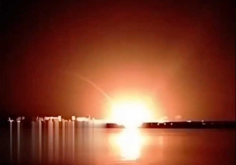 Moment Putin’s 600mph KH-101 missiles blitz Ukraine’s largest hydro plant sparking ‘critical’ incident & flood fears