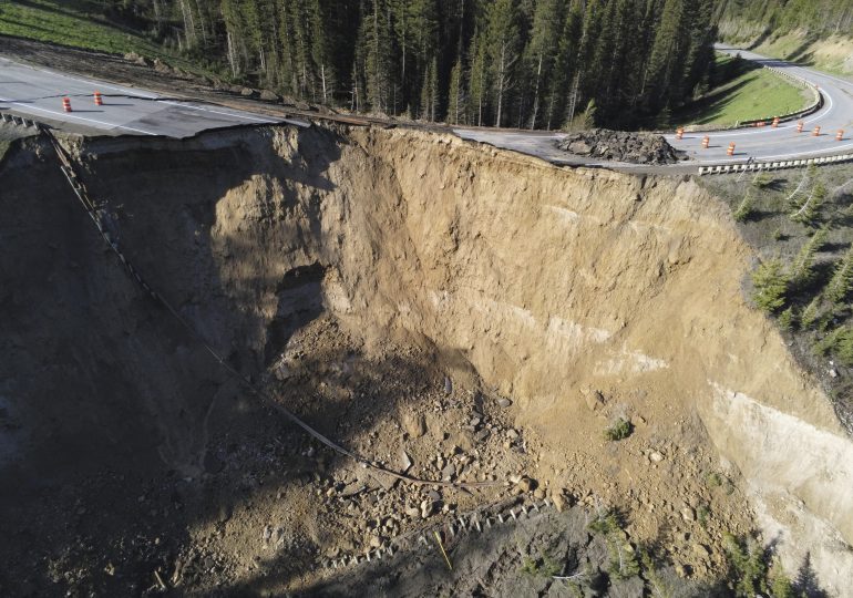 Chunk of Teton Pass Road Collapses; Unclear How Quickly It Can Be Rebuilt