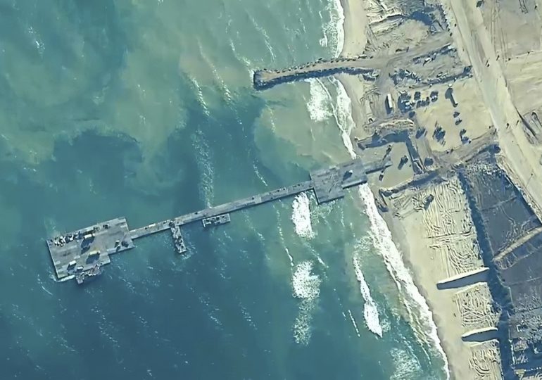 U.S.-Built Pier in Gaza Reconnected After Repairs, U.S. Central Command Says