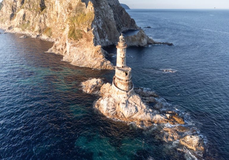 Inside creepy abandoned ‘nuclear-powered’ lighthouse perched on remote rock in Russia’s far east left to rot