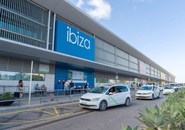 British woman, 54, fighting for her life after stabbing herself in front of horrified tourists at Ibiza Airport