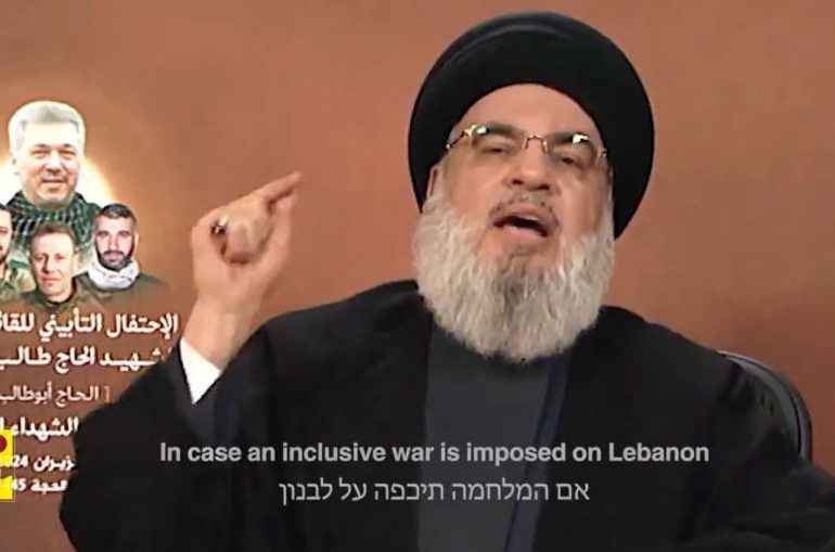 Hezbollah leader issues chilling warning as propaganda vid shows target on Israel’s secret nuke base sparking WW3 fears