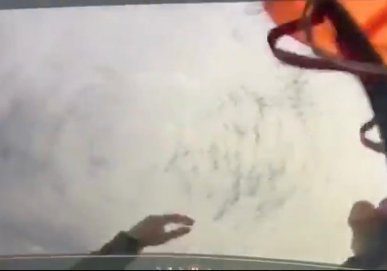 Horror POV vid shows skydiver’s panicked last moments trying to fix tangled parachute before he’s killed on fatal plunge