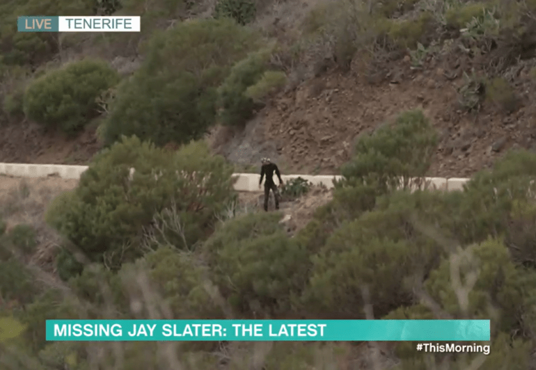 Moment top Brit climber scours Tenerife ravine for signs of Jay Slater skidding down mountain after pal ‘heard him slip’