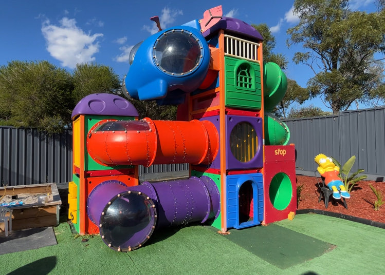 We put a real retro McDonald’s playground in our back garden after finding one on eBay – it brought back happy memories