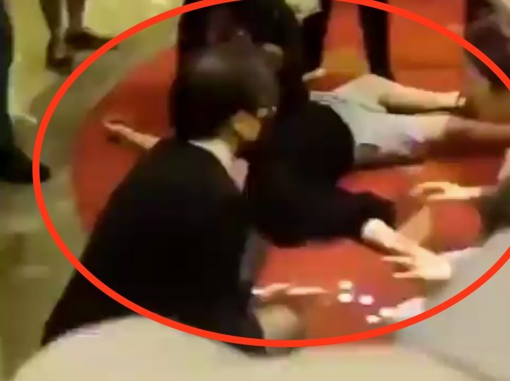 Shocking moment casino player suffers a HEART ATTACK while jumping for joy after scooping £3.2million jackpot