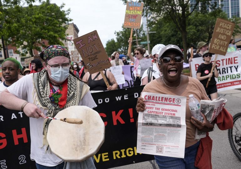 Protesters Rally Outside RNC for Abortion and Immigrant Rights, End to War in Gaza