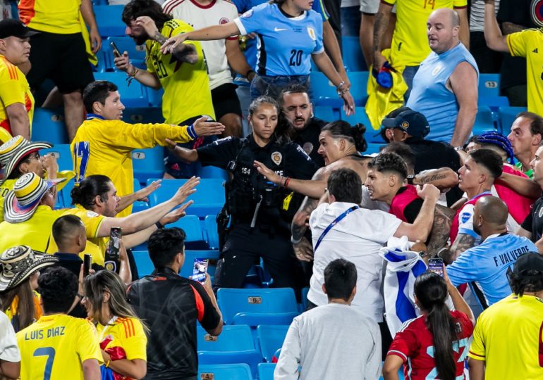 Darwin Núñez and Uruguay Teammates Scrap With Colombia Fans After Copa América Loss