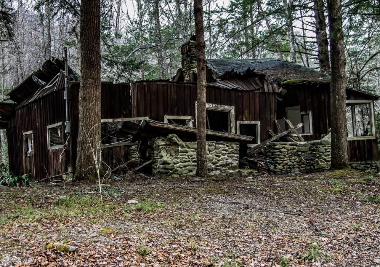 Inside abandoned forest resort once visited by wealthy tourists now a ghost town after being left to rot for 40 years