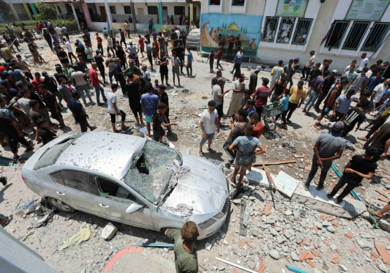 IDF airstrike hits Gaza school ‘being used as Hamas command centre’ – with at least 30 dead, say Palestinian officials