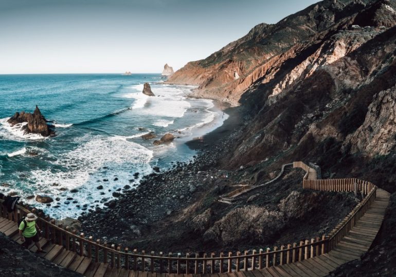 Top ‘hidden jewel’ beach on holiday island is CLOSED over cliff collapse fears …the third to ban tourists this year