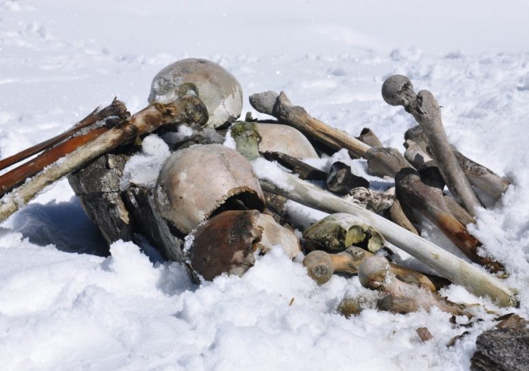 Mystery of terrifying ‘Lake of Bones’ filled with 800 skeletons 16,500ft up mountain – & no one knows how they got there