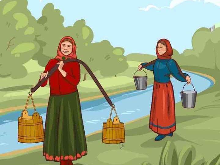 Everyone can see the river – but you need a high IQ to work out which of the two women will get more water in 11 seconds