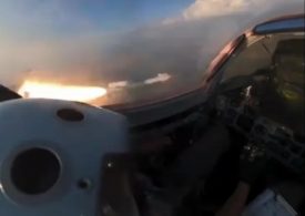 Incredible cockpit vid shows Ukrainian MiG-29 fighter jet blast Russian drone out of the sky with air-to-air missile