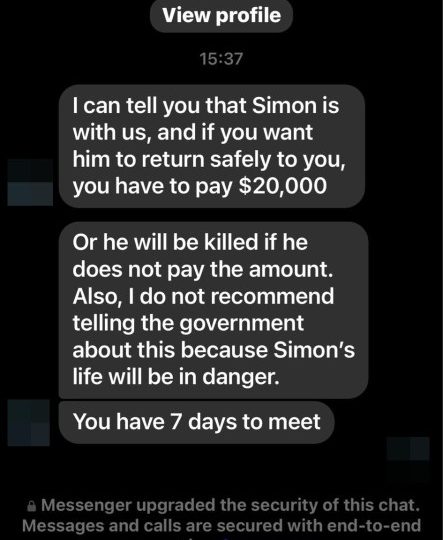 Sick ransom texts sent by ghouls to Simon Robinson’s family before missing Brit revealed he was SAFE in incredible call