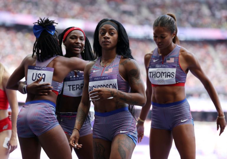 Sha’Carri Richardson, Gabby Thomas Lead Team USA to Olympic Gold 4 x 100-M Relay Win