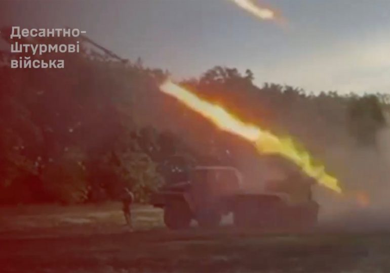 Vids reveal FIRST dramatic moments of Ukraine’s Russian invasion with explosive opening salvos before push across border