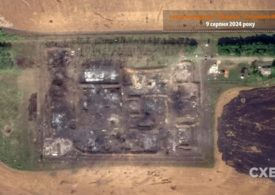 Satellite pics show Putin airfield utterly destroyed in Ukraine’s Kursk invasion after drones blew up store of 700 bombs