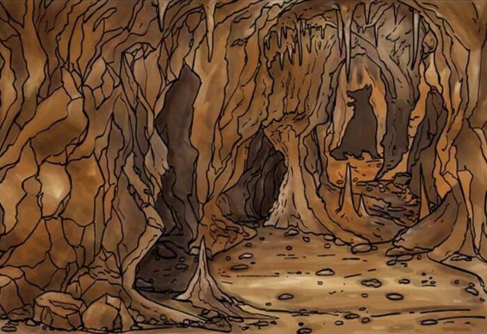 Everyone can see the spooky cave – but you have 20/20 vision & a high IQ if you can spot the hidden dog in 7 seconds