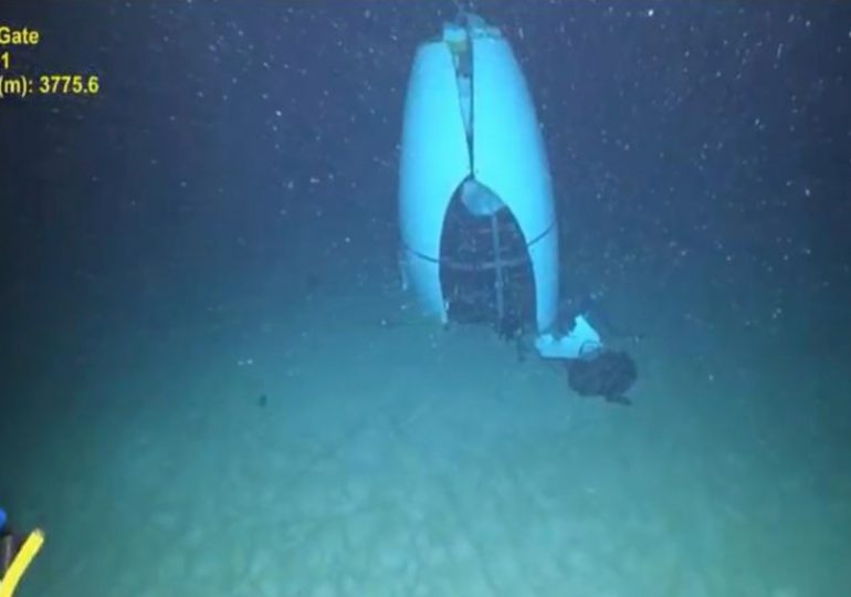 Doomed Titan submarine malfunctioned just before fatal Titanic dive, OceanGate director admits as new vid shows wreckage