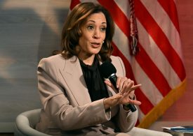 Harris Slams Trump For Spreading False Rumors of Haitians Eating Pets in Springfield