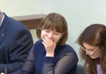 Watch bloodcurdling moment teen ‘murderer’ Carly Gregg, 14, GIGGLES in court after ‘fatally shooting mom in the face’