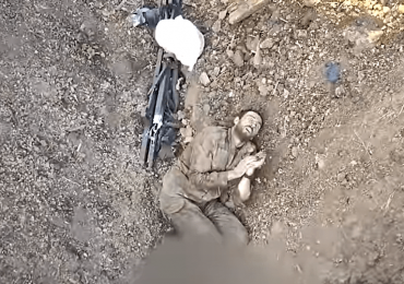 Stirring moment Ukrainian drone pilot takes pity on wounded Russian…replacing bomb with water and guiding him to safety