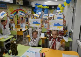 Ukraine’s brave children return to school as Russia launches yet another missile blitz on battered cities