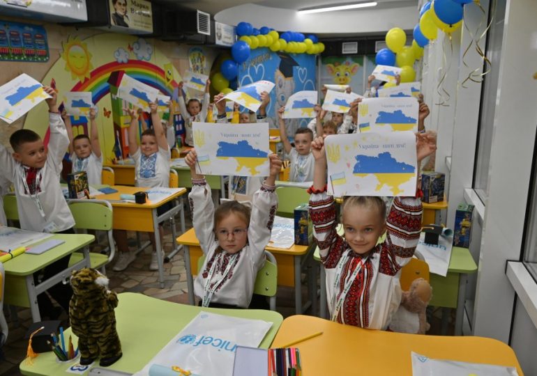 Ukraine’s brave children return to school as Russia launches yet another missile blitz on battered cities