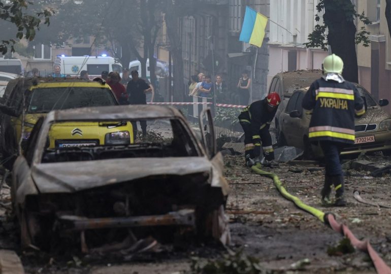 Russian strike kills 7 including 3 kids in Ukrainian city by Nato border a day after Putin’s missile blitz left 51 dead