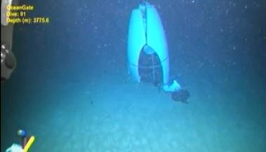 First pic of doomed Titan sub on ocean floor after implosion as tragic last message from crew is revealed