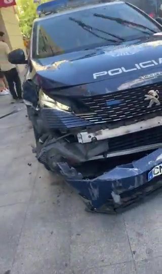 Police car ‘driving at high speed’ mounts pavement & smashes into at least three pedestrians ‘including baby’ in Madrid