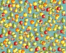 Everyone can see the fruit – but you have 20/20 vision & a high IQ if you can spot the hidden lemon in 12 seconds