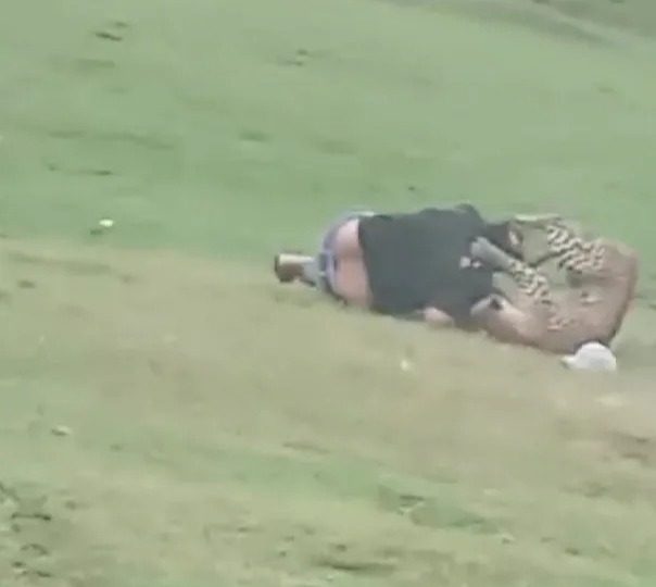 Watch horror moment leopard attacks pals having PICNIC mauling three victims in front of terrified onlookers