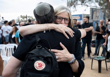 ‘My Jake died here…it breaks my heart into a million pieces,’ says mum of victim at vigil a year on from Hamas massacre