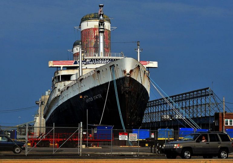 Legendary abandoned cruise ship SS United States left to rot for 30 years could be SUNK on purpose in ambitious new plan