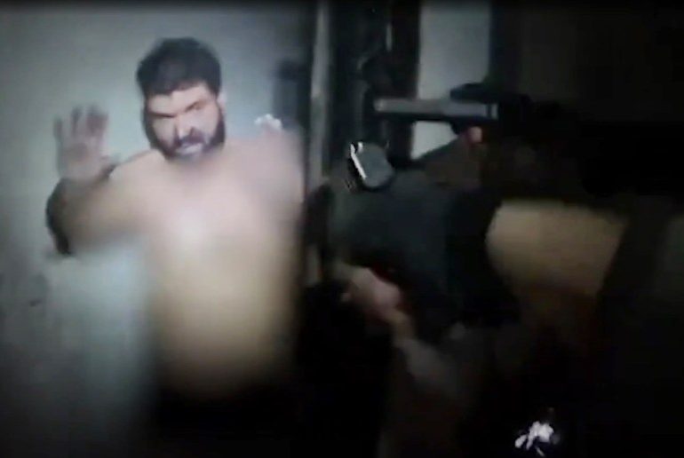 Watch moment Hezbollah terrorists in nothing but their UNDERWEAR surrender to Israeli troops during raid of bunker lair