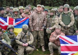 Watch as Ukrainian troops training in UK are told to ‘kill without hesitation’ in stirring speech by ex ‘Iron General’