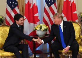 Canadian Prime Minister Trudeau Meets With Trump in Florida Amid Tariffs Threat